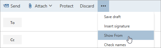 Option to show the "From" field