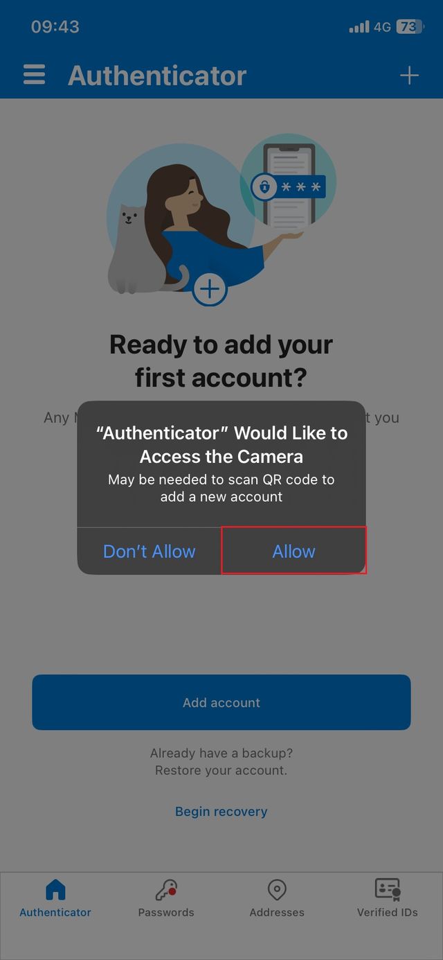 Permission to use the camera