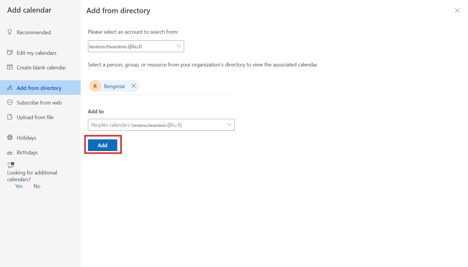 Final "Add" button
